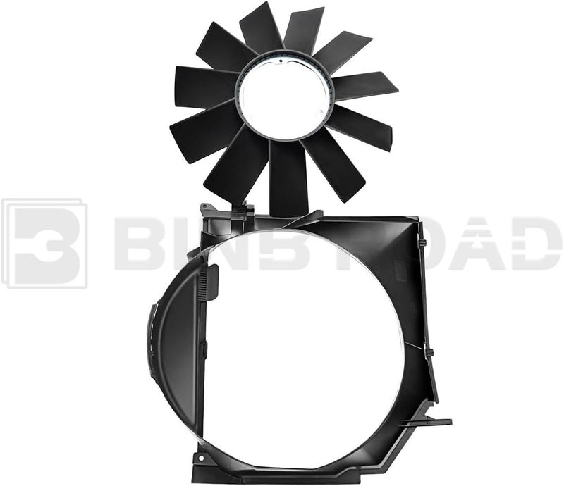 BINB ROAD Radiator Cooling Fan Shroud with Fan Blade Kit 17111436259 + 11521712058 Compatible with BMW 320i 323i 325i 328i 330i E46 1997-2006 - Image 5